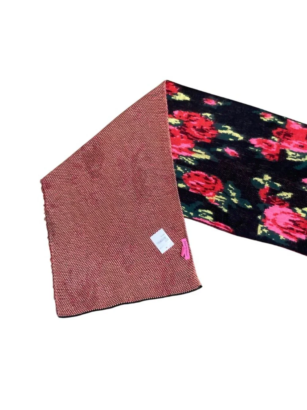 Betsey Johnson Deadstock Pink Black And Red Scarf Or Wrap